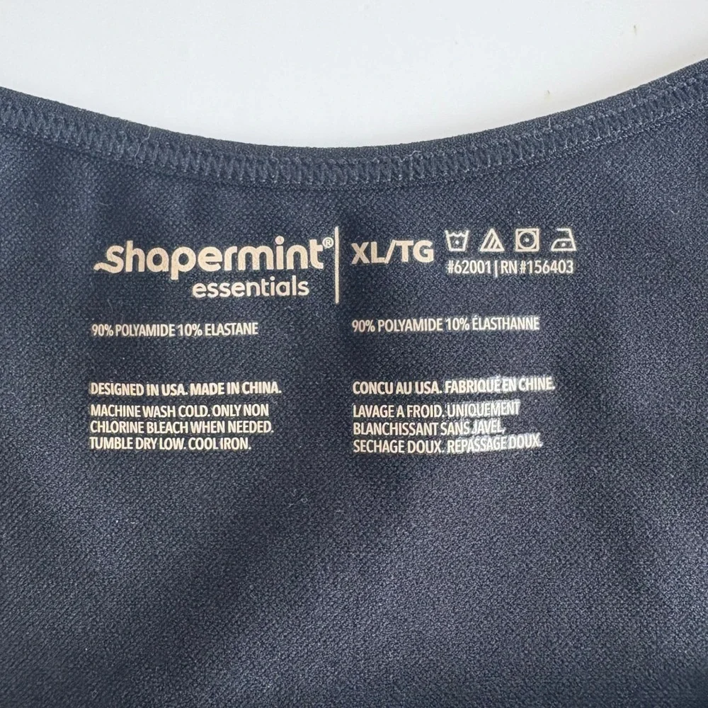 Shapermint Womens XL Black All Day Every Day Scoop Neck Cami Shaperwear Slimming - Picture 4 of 5